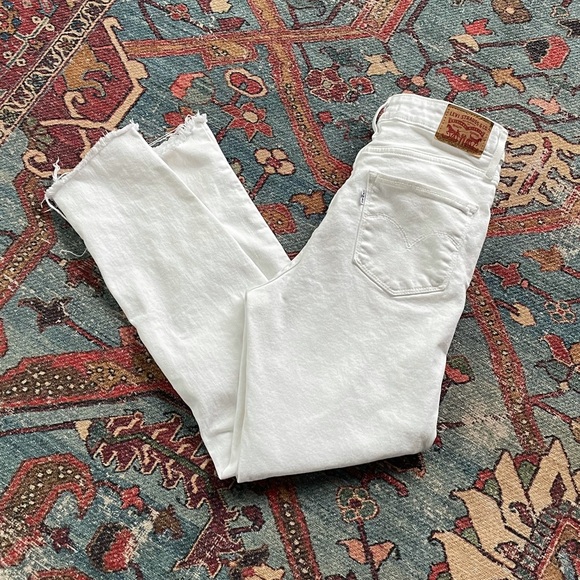 Levi’s 721 white high rise skinny jeans - Picture 1 of 6